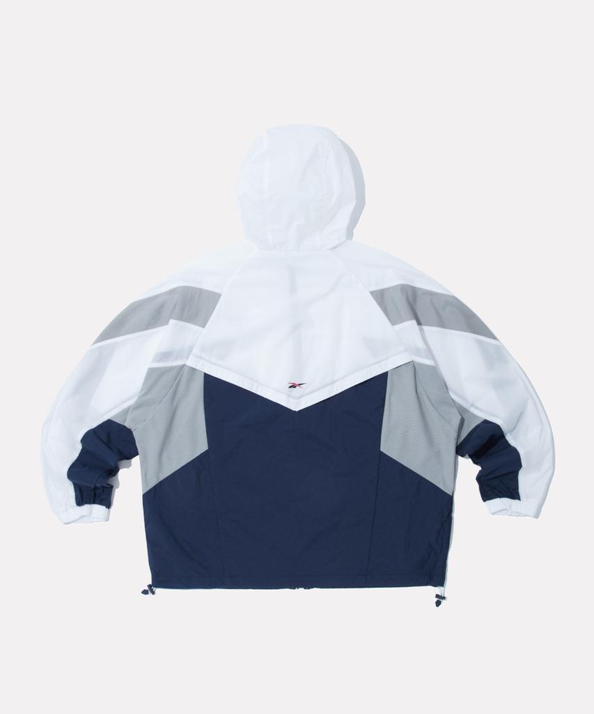 Reebok Colorblock Mesh Matching Windbreaker - White:Navy