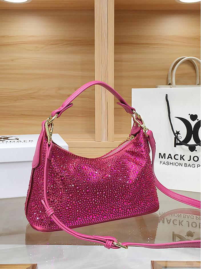 Dámská večerní kabelka s kamínky - Luxusní, velkokapacitní, trendy kabelka