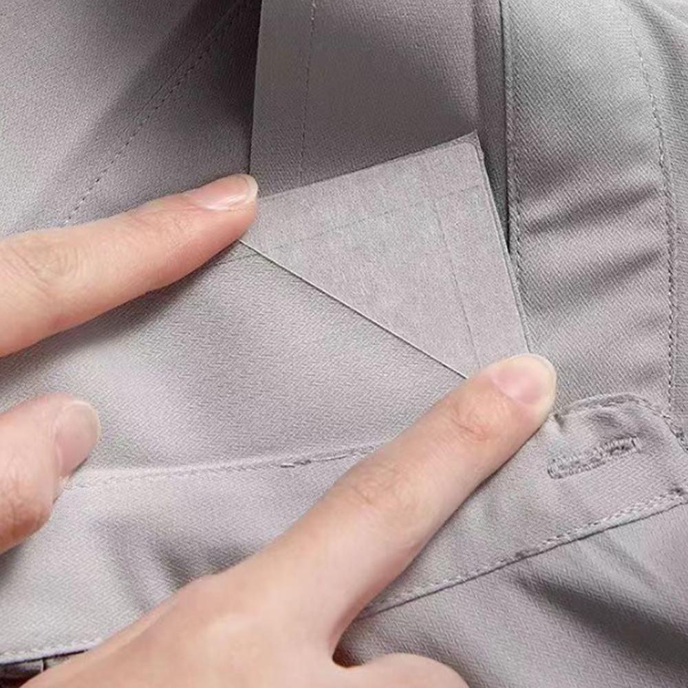 100pcs Self Adhesive Collar Support Stickers Triangular Shape Shirt Neck Stays  For Men