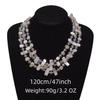 120CM Long Shell Beads Crystal Necklace Women Handmade Woven Long Sweater Chain Clothing Accessories Neck Chain Boho Jewelry