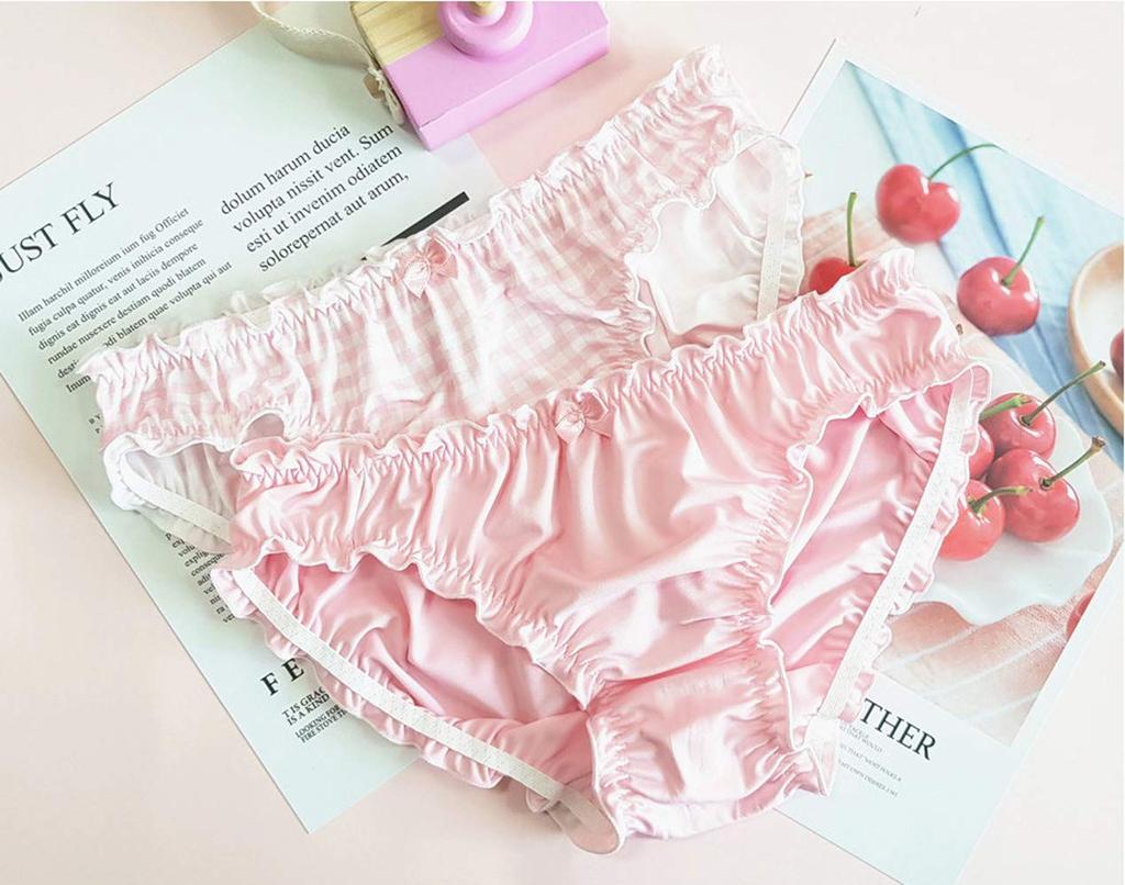 Regular Satin Size Milk Fiber Rice Sexy Cute Student Shorts [SHUCLASS] Women's Shorts, Women's Underwear, Panties, M, (Artificial Silk) Fabric,