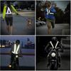 1PCS Reflective Running Vest, Elastic Adjustable Reflective Vest Gear High Vis Running Vest  for Night Cycling,Hiking, Jogging,Dog Walking
