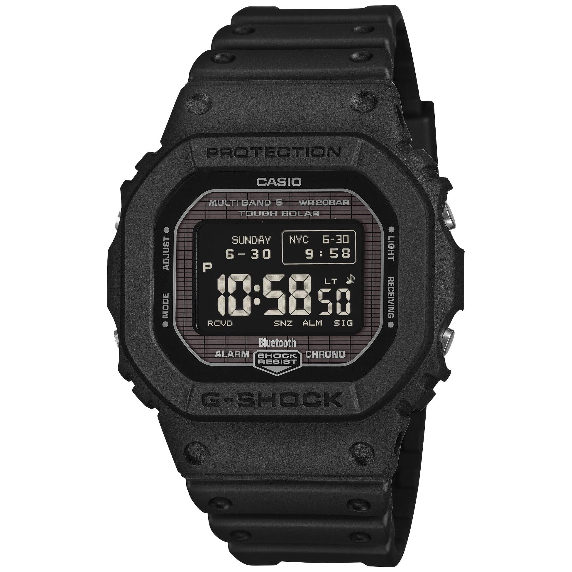 

Casio Чоловічий годинник G-Shock, повністю чорний, екологічно чистий матеріал, MIP LCD, Bluetooth, Радіо-сонячний, GW-BX5600-1A1JF, Оригінал з Японії
