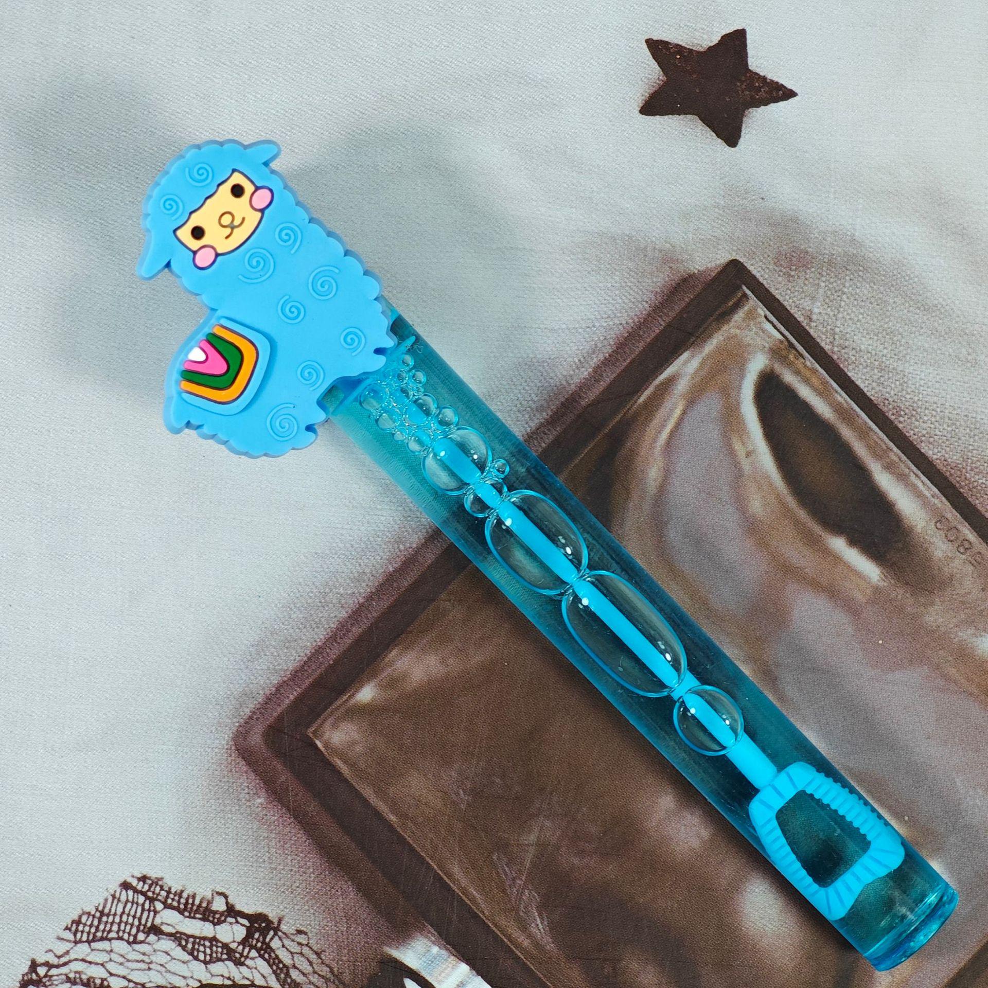 

Cute Alpaca Pumpkin Bubble Wand: High-Quality DIY PVC Bubble Toy for Kids