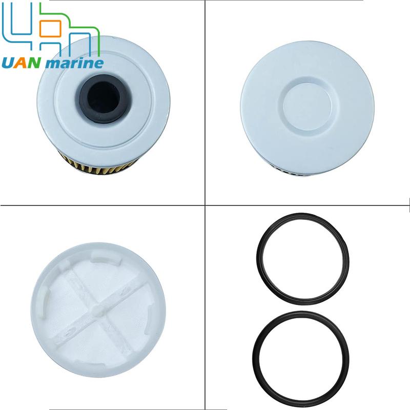 10 Pcs 35-8M0093688 35-866171A01 Cool Fuel Filter&Disc Filter with O-rings for Mercury Mercruiser Gen 3 35-8M0204703 35-892665