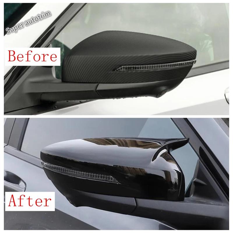 Rearview Mirror Cap Rain Eyebrow Protection Decoration Cover Trim For GAC Trumpchi Empow - 2025 Carbon Fiber Accessories