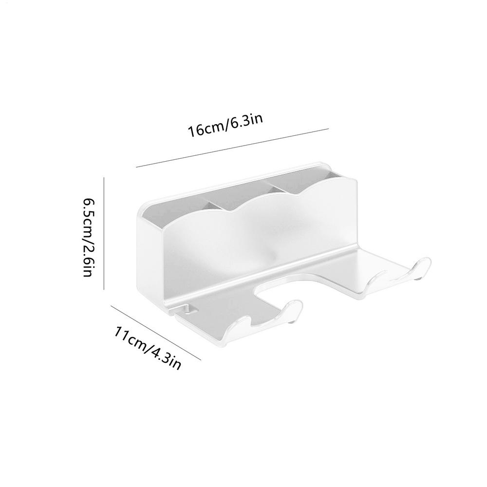 Storage Rack Hair Dryer Stand Wall Mounted Hair Straightener Hair Dryer Hanger Bathroom And Toilet Storage Rack Wall Mounted