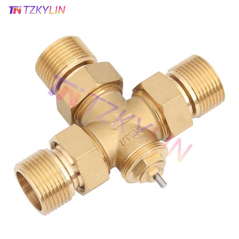 Thermostatic Radiator Control M30×1.5 Three Way Mixing Valve with Thermostatic Capillary Remote Sensor Setting Range 30-70 °C7