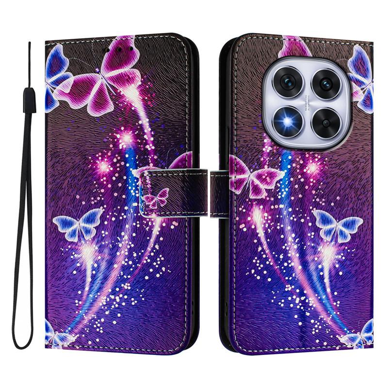 Luxusní vyklápěcí kožené pouzdro pro Xiaomi Poco X7 Vyklápěcí kryt na pro Xiomi Mi X7 M7 Pro X7Pro 5G C75 Peněženkové tašky Květinové pouzdra Etui 2025