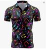Fun Dinosaur Print Short Sleeve Polo, Casual Stylish Top