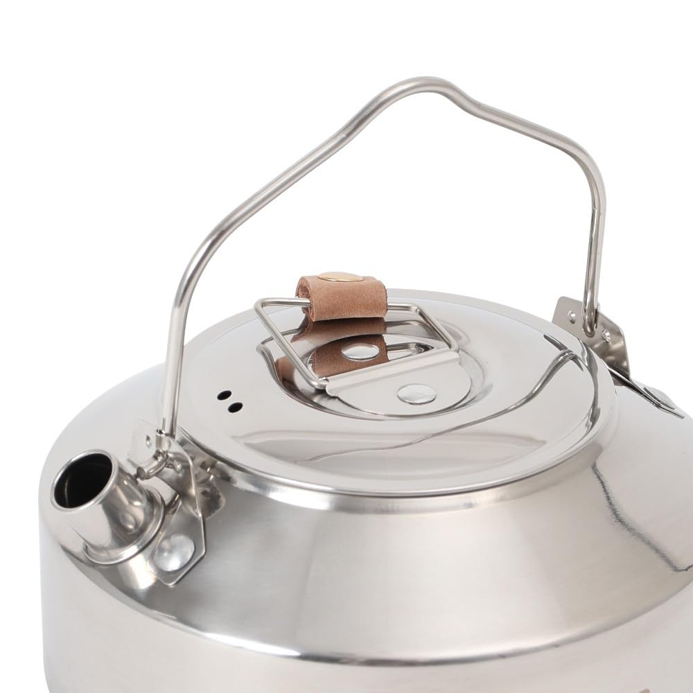 Iwatani-Primus Campfire Kettle 0.9L SS P-C743680 (Silver/FF) - Cookware for Camping and Outdoor Solo Use