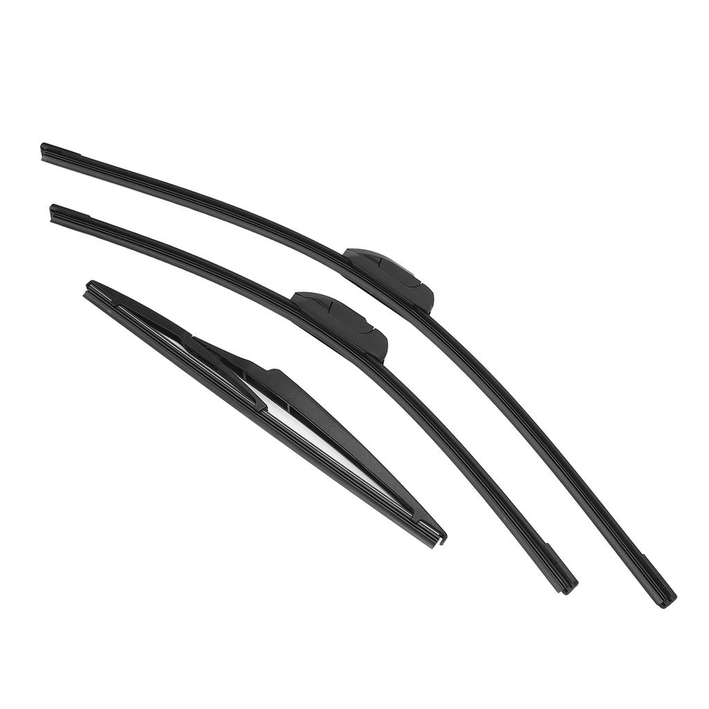 Windshield Wiper Blades Set 24in 17in 12in Quiet High Efficiency Replacement for Mirage 2014 2020 Left Hand Drive