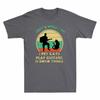 Vintage Pet Cats Play and That's Know I What Things T-Shirt Guitars I I Do Unisex's