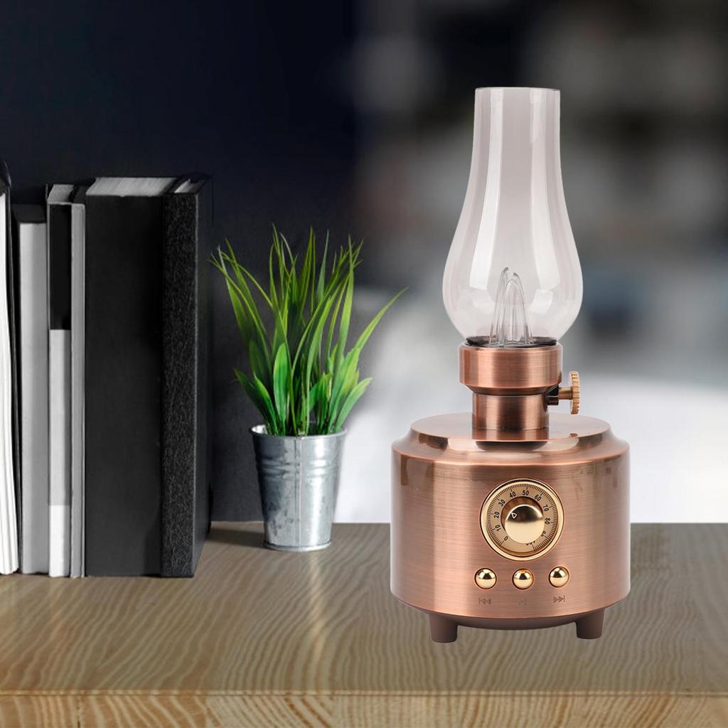 Speaker Vintage Table Lamp Support USB Memory Card   Input Wireless Speaker for Bedroom Bar