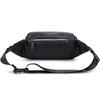 New Slazenger Soft Leather One Shoulder Crossbody Bag, Sling Bag, Fanny Pack Regular Unisex Black SLA8444