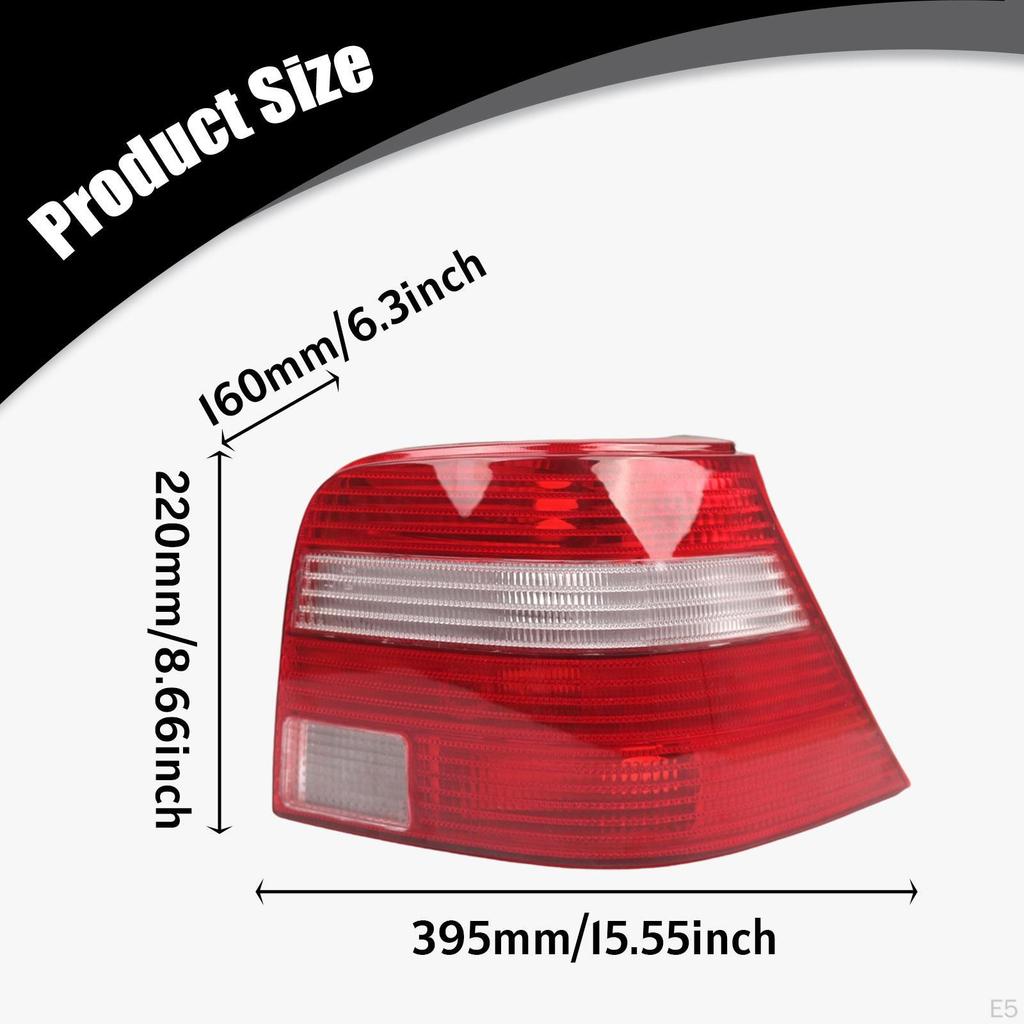 Rear Light Cover Direct Replacement for Golf MK4 Hatchback Automobile Repair Taillight Lens