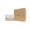 Coach Flap Card Case 10 Brand Logo Coated Canvas Card Holder Mini Women Card Holder Chalk-White CZ272-IMXDM