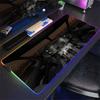RGB Desk Mat Aviation Theme Mouse Pad Large Rubber Anti-slip Aircraft Dashboard Mousepad Office and Gamr Keyboard Mats Decor Mat