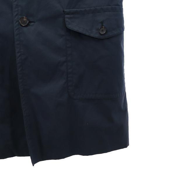BURBERRY Made in the UK Stainless collar coat 50 Navy Waist belt Men's Used