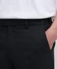 Musinsa Standard Wool Semi-Wide Hidden Elastic Waist Slacks [Black]