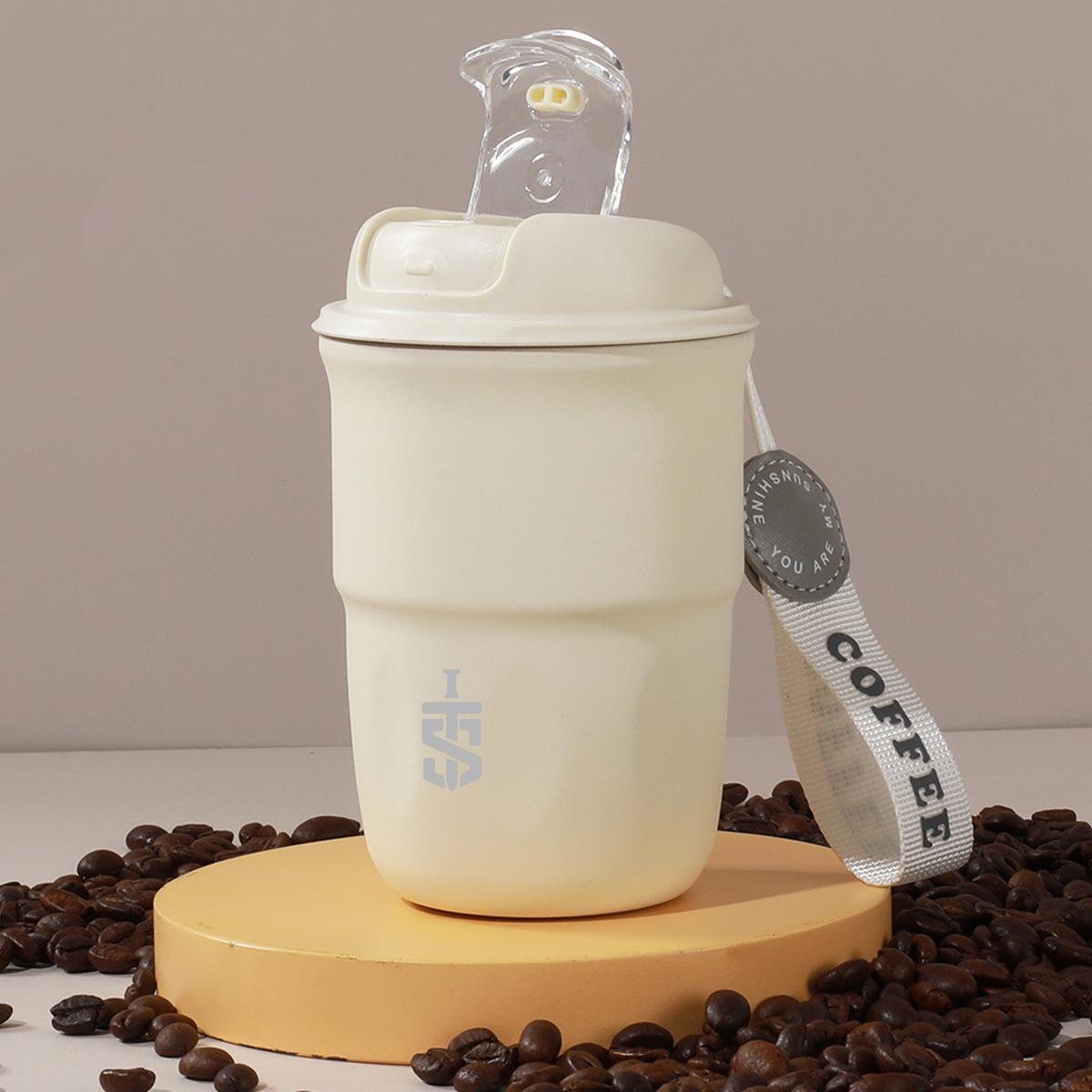 

Кофейная чашка Изолированная чашка из нержавеющей стали Портативная 316 Нержавеющая сталь Сопровождающая кофейная чашка Изолированная чашка Дорожная Маленькая чашка 320ml