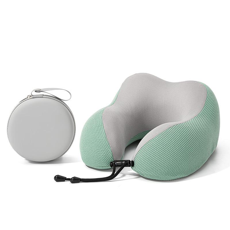 Four Seasons U-Shaped Memory Foam Neck Support Pillow for Travel and Office