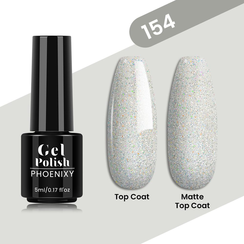 PHOENIXY 80 Farben Nagel-Gel-Nagellack, 5 ml, UV-LED-Farb-Nagelkunst-Hybrid-Nagellack, Liner-Gel, Maniküre-Kunst, semi-permanent, glitzernd, glänzende Farben-Gel