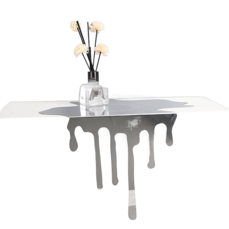 Stainless Steel Abstract Ornament for Living Room Decor - Luxury Metal 3D Craft