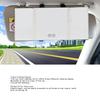 Triple Fold Car Sun Visor Vanity Mirror Foldable Car Sun Visor Makeup Mirror Car Sun Visor Vanity Mirror with LED Light For Most Car