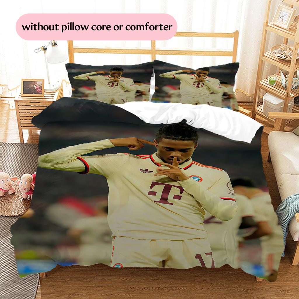 Biancheria da letto con motivo Michael Olise Decorazione per la casa Regalo di compleanno (1 * copripiumino + 2 * federa, senza nucleo)
