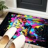 Neon Gaming Controller Office Rug Chair Mat, Game Carpet, Suitable for Front Door, Bedroom, Living Room, Desk, Holiday Gift