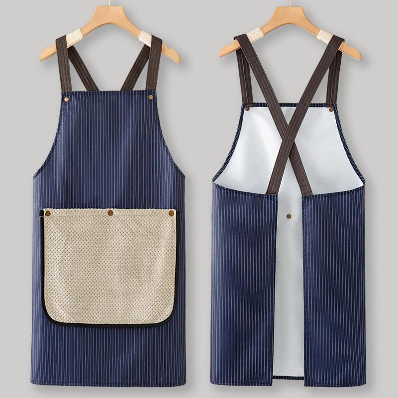Kitchen Household Cooking Apron Men Women Oil-Proof Waterproof Adult Waist  Coffee Overalls Apron Kitchen Accessories