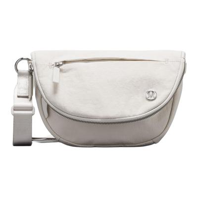 5L Festival External Pocket Zipper Shoulder Crossbody Bag Unisex Bags White Silver LW9ENMS-061076