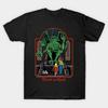 Men Black Print T-shirt Trust In God No-Cut Transfer Paper Print Cotton Tshirt