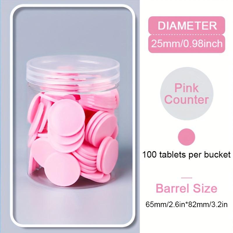 100 plastic counting chips - interactive learning educational mathematics teaching aids, multi-color plastic counters