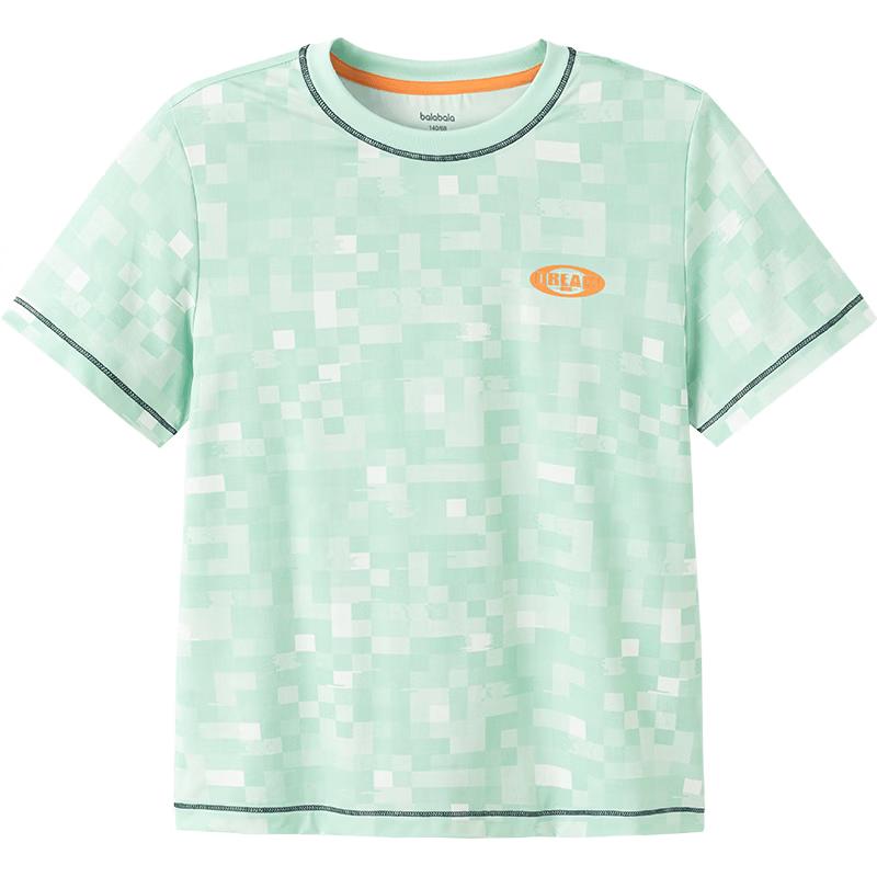 Balabala Boys' Lightweight Sun Protection Short-Sleeve T-Shirt