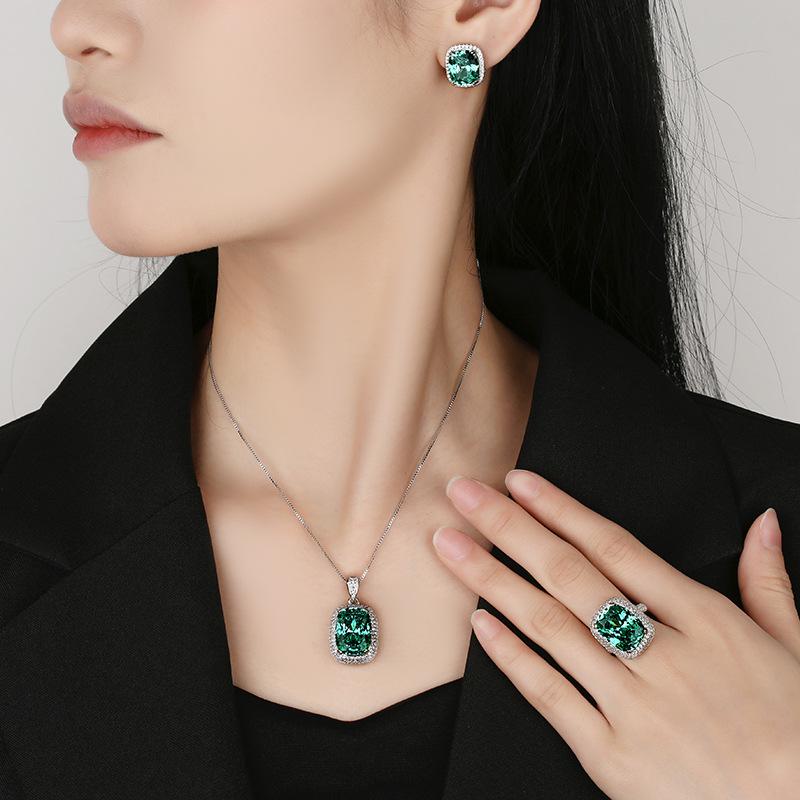 Schmuck Kupferboden Vergoldet Simulationsvogelnest Chepala Grüner Anzug Weiblich 12 * 16-10 * 12