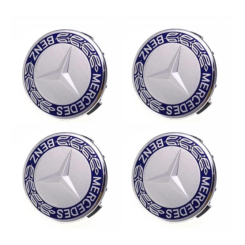 

GLC GLB 4PCS 75mm Metal Emblem Car Wheel Center Hub Cap Cover Badge For Mercedes Benz AMG GLK GLE GLC W203 W206 W220 W205 W211