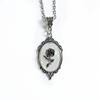 No Ip Punk Style Alloy Jewelry With Glass Rose Pendant For Men And Women Summer Fashion