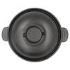 Kamoshika Douguten Ware Pot, Regular Size, Serves 2-3, Heat Resistant, Can be Used on Direct Heat, Gas, Oven, and Microwave, Made in Japan, Black, OR-