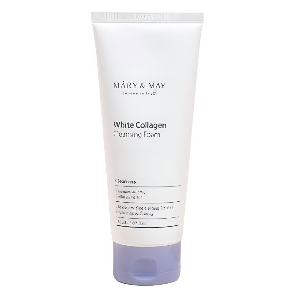 

Mary & May White Collagen Cleansing Foam Brightening Hydrating Face Wash 150ml