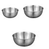 Steel Mixing Bowl Set with Measuring Marks-Large Capacity Non-Slip Base for Cooking,Baking &Food Storage,Essential Kitchen Tools