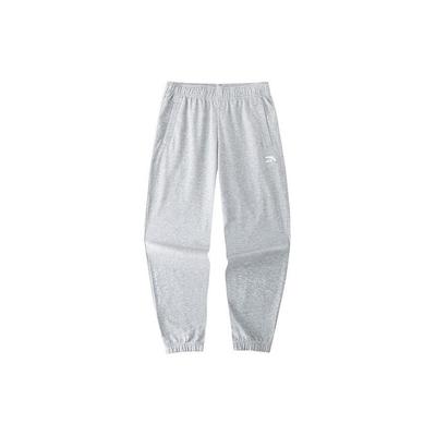 Life Series Solid Color Mid Waist Tapered Nine Point Knitted Sports Pants Men Pants Gray 152428323-1