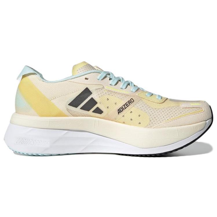New Adidas Adizero Boston 11 'Ecru Tint Night Metallic' Women's GX6655