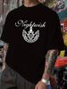 Nocturne: Nightwish Band Print Fashionable Short-Sleeve T-shirt