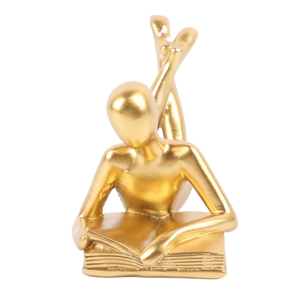 Thinker Sculpture Modern Abstract Thinker Statue Hallway Desk Living Room Resin Reader Style Ornament Reader A