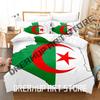 3D Print Algeria Bedding Set Single Twin Full Queen King Size Bed Set Adult Bedroom Duvetcover Sets Anime Bed Sheet Set