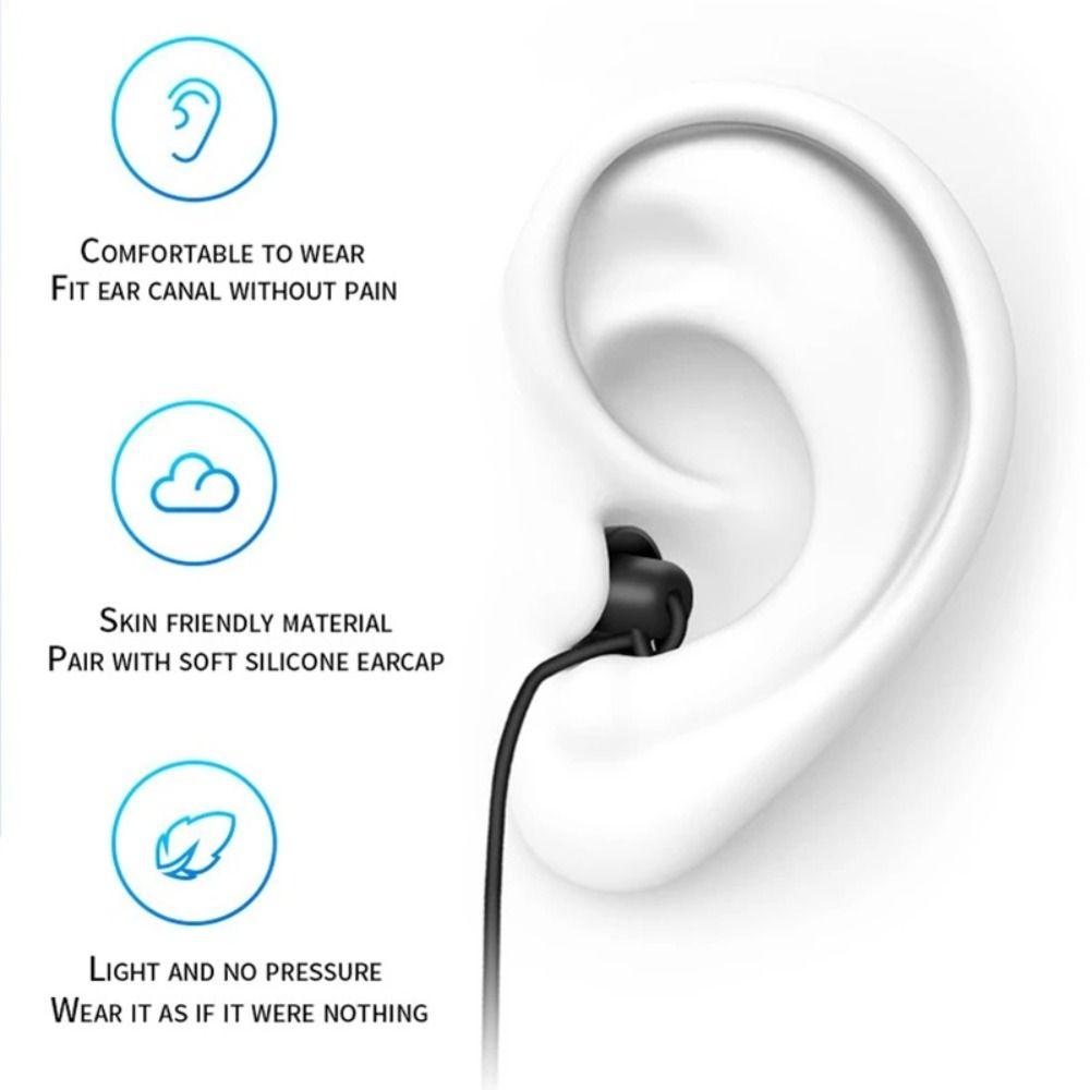 In Ear Single Side Earphone Heavy Bass Single Headphones 3.5mm Spring Earphones  Tablet PC