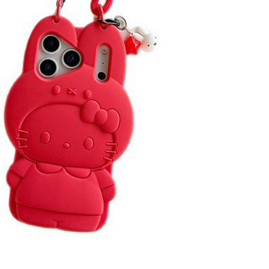 

Miffy Headgear KT Cat iPhone 14/13/12/Promax Phone Case - Anti-Fall Cover iPhone 14 Pro Max