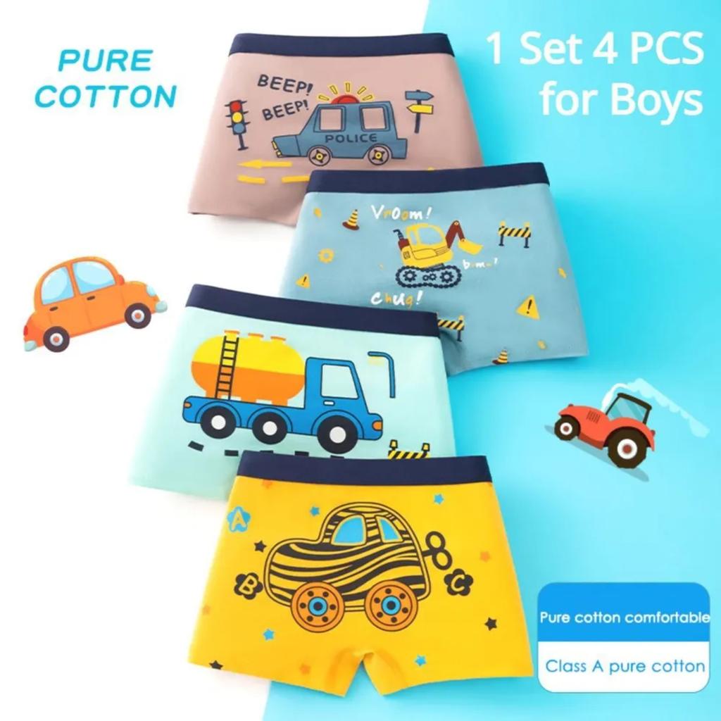 Children's Underwear Girls Cotton Summer Comfortable Cute Cartoon Briefs Comfortable Breathable Medium And Small Children's Underwear